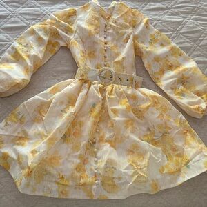 Brand new yellow floral dress size small